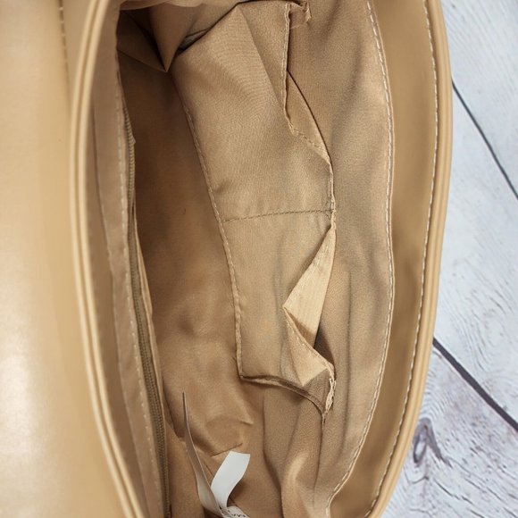 H Halston Women's Tan Crossbody Adjustable Strap Handbag - Picture 10 of 12